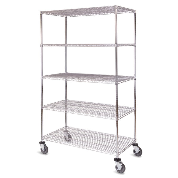 MB Unit, w/Casters, 5-Shelf, 24x48x69
