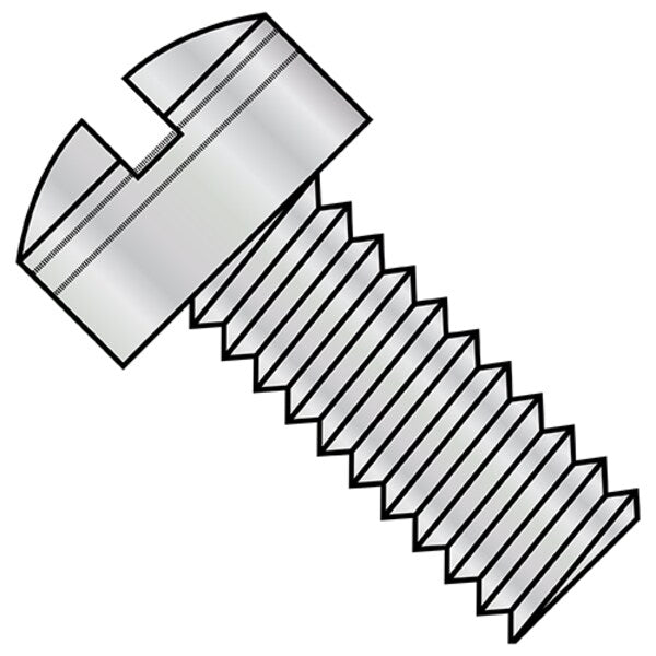 #10-32 x 3/4 in Slotted Fillister Machine Screw, Cadmium Steel, 500 PK
