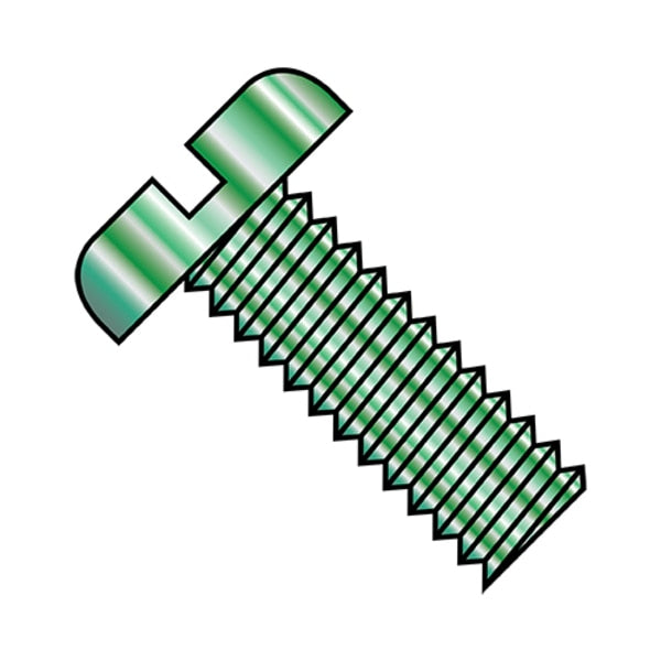 #10-32 x 1/4 in Slotted Pan Machine Screw, Zinc Plated Steel, 9000 PK