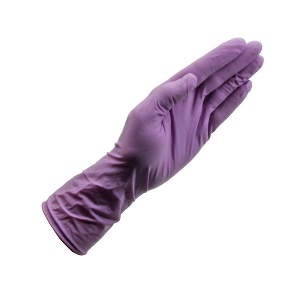 Disposable Tri-Polymer Gloves, Nitrile, Powder Free, Blue, L, 100 PK