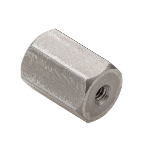Coupling Nut, #2-56 and #4-40, Stainless Steel, Grade 18-8, Plain, 7/16 in Lg, 5/16 in Hex Wd