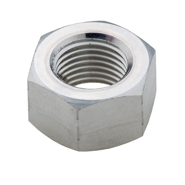 Machine Screw Nut, #10-24, Aluminum, Not Graded, Plain, 1/8 in Ht