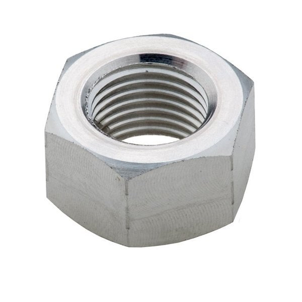 Machine Screw Nut, #10-32, Aluminum, Not Graded, Plain, 1/8 in Ht