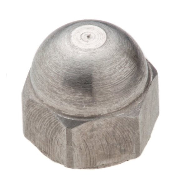 Acorn Nut, #3-48, 18-8 Stainless Steel, Plain, 1/4 in H
