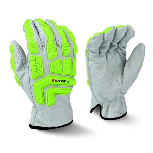 Cut Resistant Impact Gloves, A4 Cut Level, Uncoated, XL, 1 PR