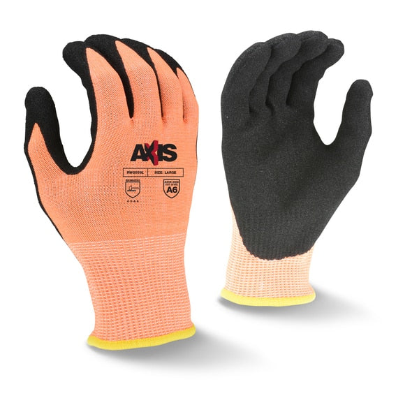 Cut Resistant Coated Gloves, A6 Cut Level, Nitrile, 2XL, 1 PR