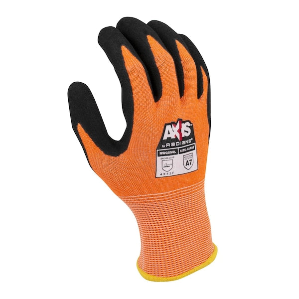 Cut Resistant Coated Gloves, A6 Cut Level, Nitrile, S, 1 PR