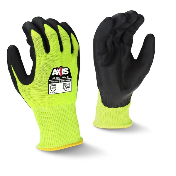 Cut Resistant Coated Gloves, A4 Cut Level, Foam Nitrile, XL, 1 PR