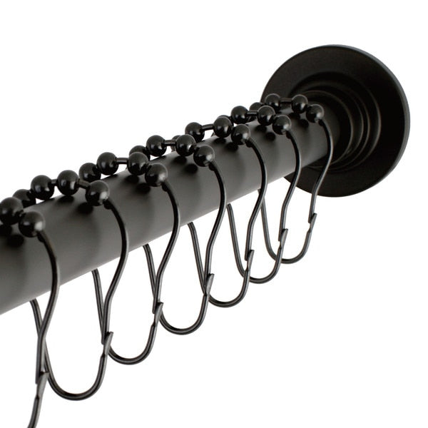 SCC3115 Adjustable Shower Curtain Rod with Ring Combo