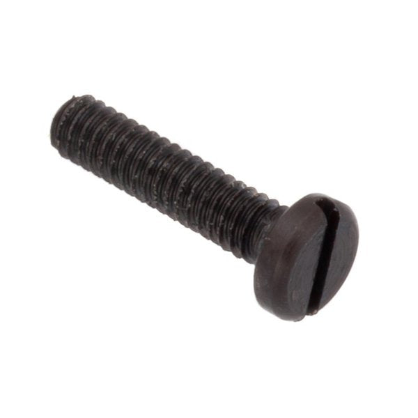 #2-56 x 1/2 in Slotted Pan Machine Screw, Black Oxide Alloy Steel