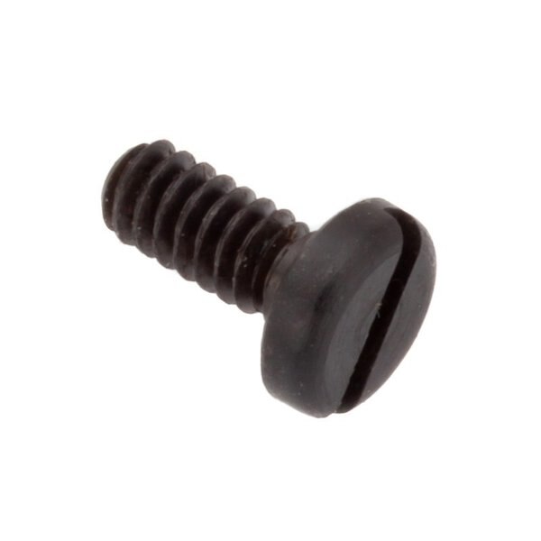 #4-40 x 3/8 in Slotted Pan Machine Screw, Black Oxide Alloy Steel