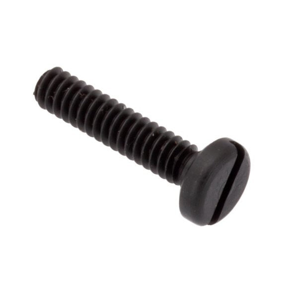 #4-40 x 1/2 in Slotted Pan Machine Screw, Black Oxide Alloy Steel