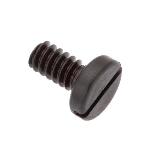 #6-32 x 1/4 in Slotted Pan Machine Screw, Black Oxide Alloy Steel