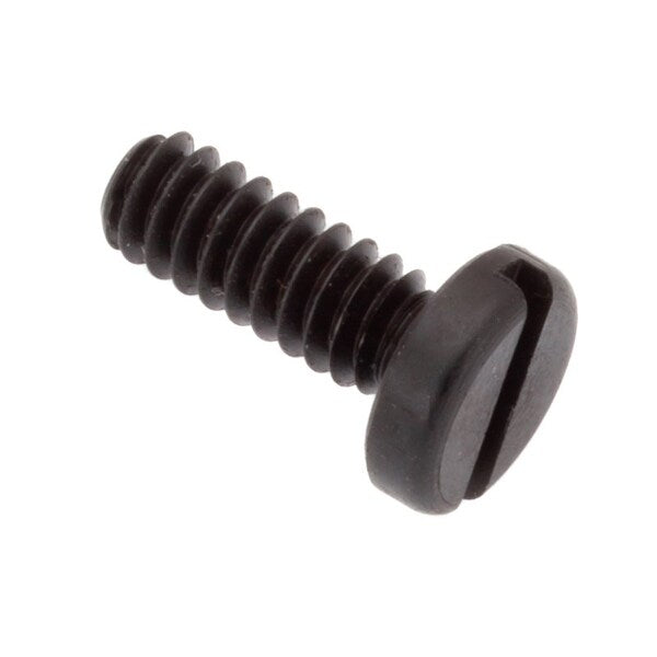 #6-32 x 3/8 in Slotted Pan Machine Screw, Black Oxide Alloy Steel