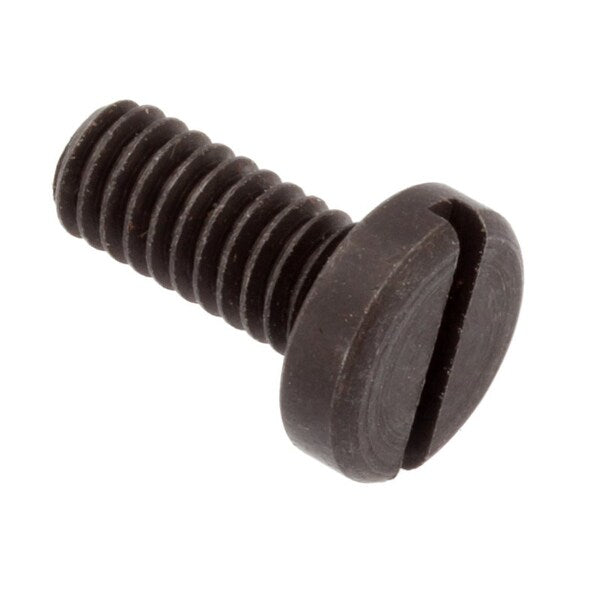 #8-32 x 3/8 in Slotted Pan Machine Screw, Black Oxide Alloy Steel