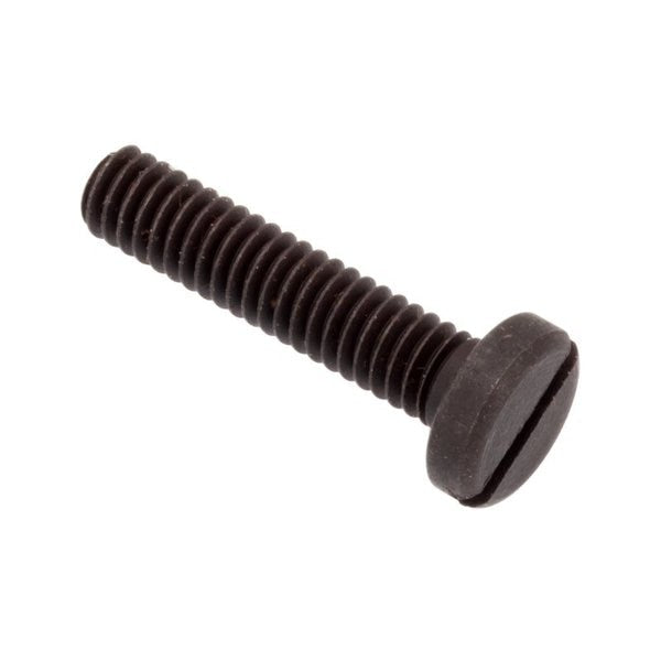 #8-32 x 3/4 in Slotted Pan Machine Screw, Black Oxide Alloy Steel