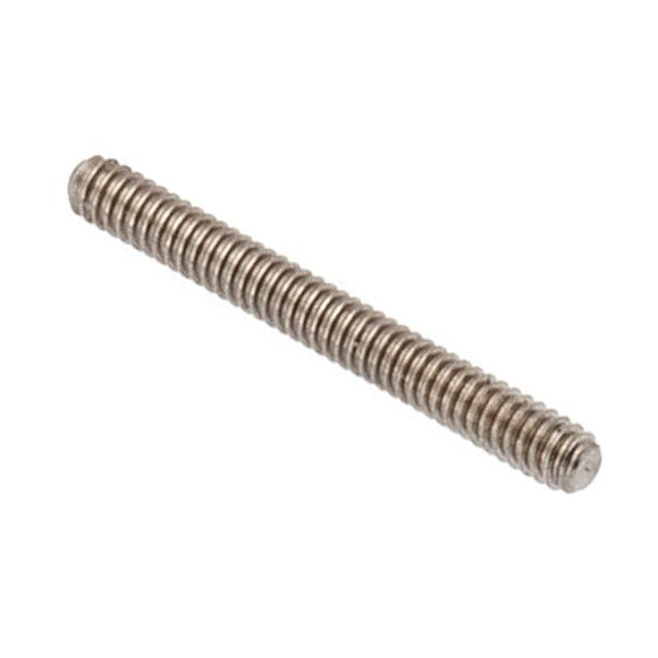 Fully Threaded Threaded Stud, 0-80, 1/2, 303 (18-8 SS), Unfinished Finish