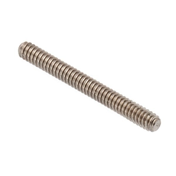 Fully Threaded Threaded Stud, 0-80, 1/2, 316, Unfinished Finish