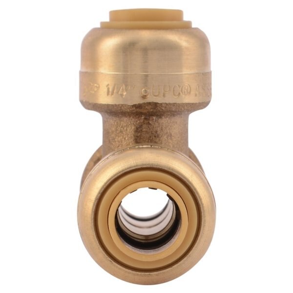 DZR Brass Tee, 1/4 in Tube Size