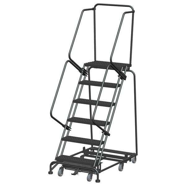 Lockstep Rolling Ladder, Steel, 60 in.H