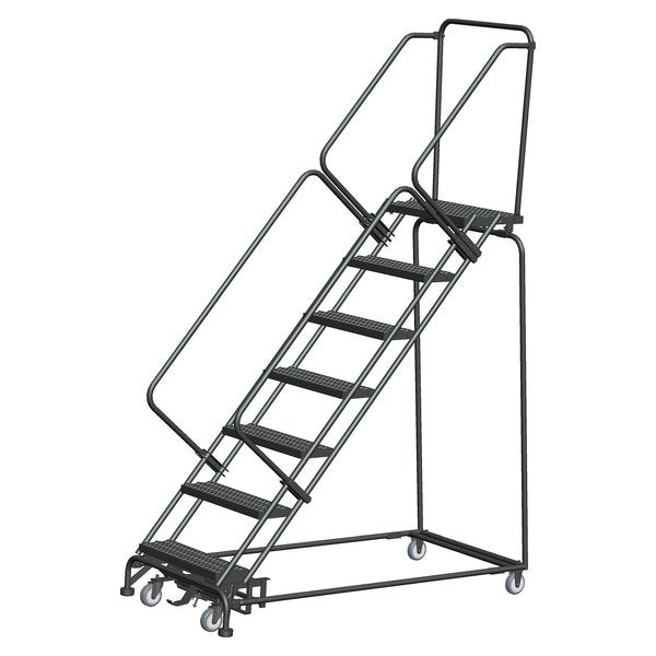 Lockstep Rolling Ladder, Steel, 70 in.H