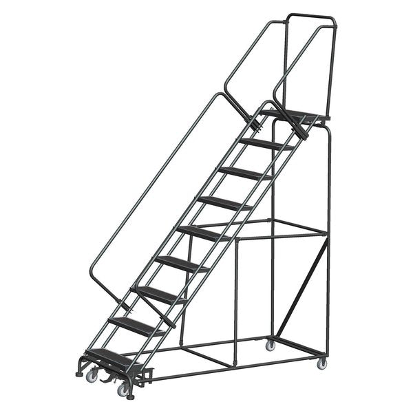 Slope Lockstep Roll Ladder, Steel, 90 in.H