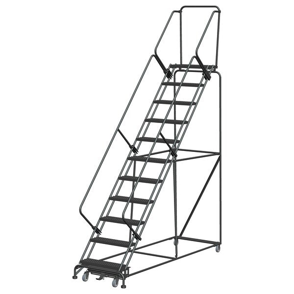 Slope Lockstep Roll Ladder, Steel, 110 in.