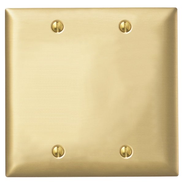 Blank Wall Plates, Number of Gangs: 2 Brass
