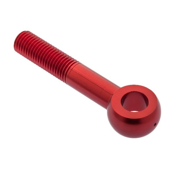 Rod End, Aluminum, Red Anodized, 5/8