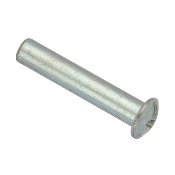 Combo Barrel, #6-32, 1 in Brl Lg, 3/16 in Brl Dia, Steel Zinc Plated