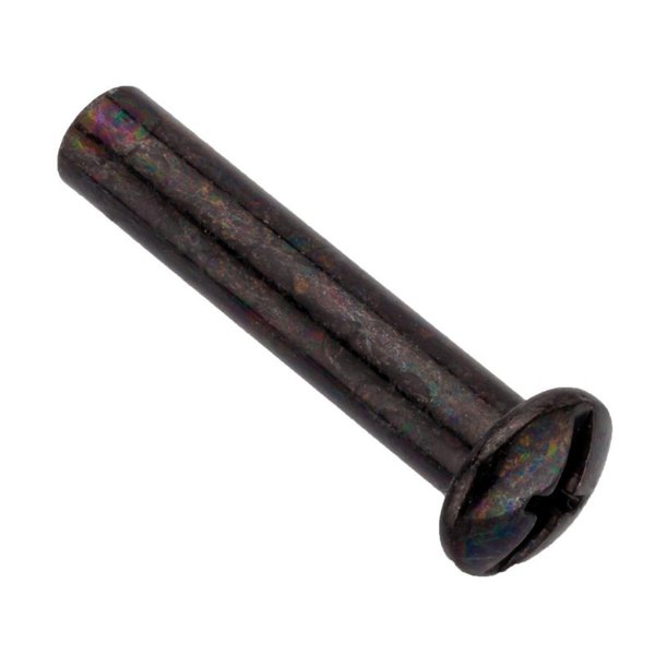 Combo Barrel, #10-24, 1-1/4 in Brl Lg, 1/4 in Brl Dia, Steel Black Zinc Plated