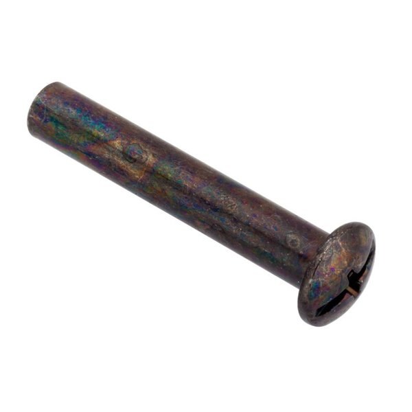 Combo Barrel, #10-24, 1-1/2 in Brl Lg, 1/4 in Brl Dia, Steel Black Zinc Plated