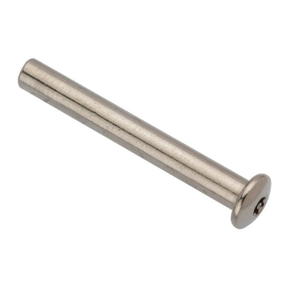 Combo Barrel, #10-24, 2 in Brl Lg, 1/4 in Brl Dia, 18-8 Stainless Steel Unfinished