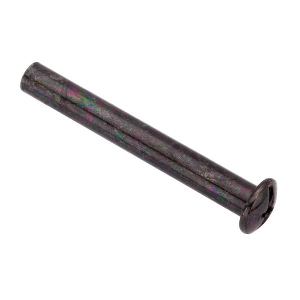 Combo Barrel, #10-24, 2 in Brl Lg, 1/4 in Brl Dia, Steel Black Zinc Plated