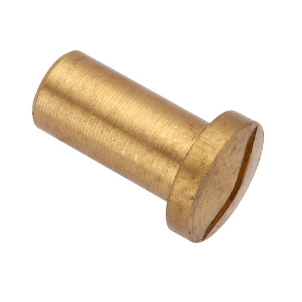 Barrel Nut, #8-32, 1/2 in Brl Lg, 1/4 in Brl Dia, Brass Unfinished