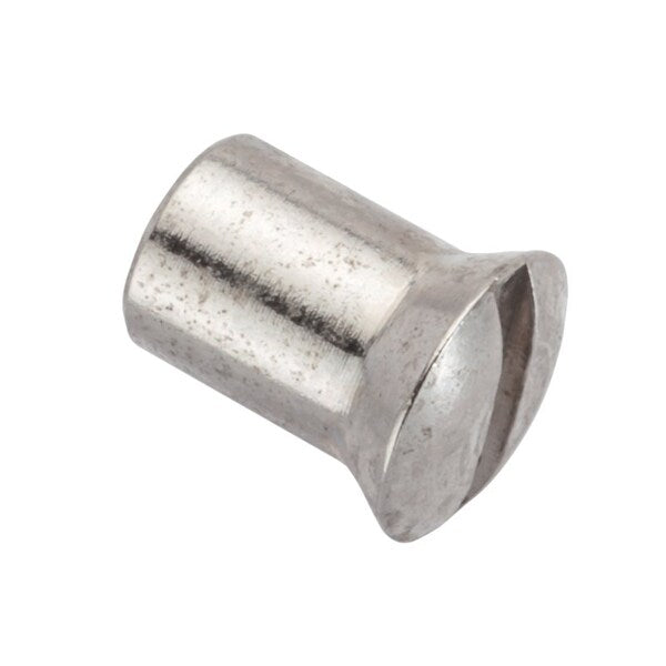 Barrel Nut, #6-32, 19/64 in Brl Lg, 3/16 in Brl Dia, Brass Nickel Plated
