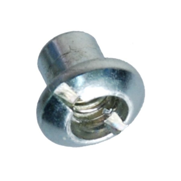 Slot Barrel, #10-32, 5/16 in Brl Lg, 1/4 in Brl Dia, Steel Zinc Plated