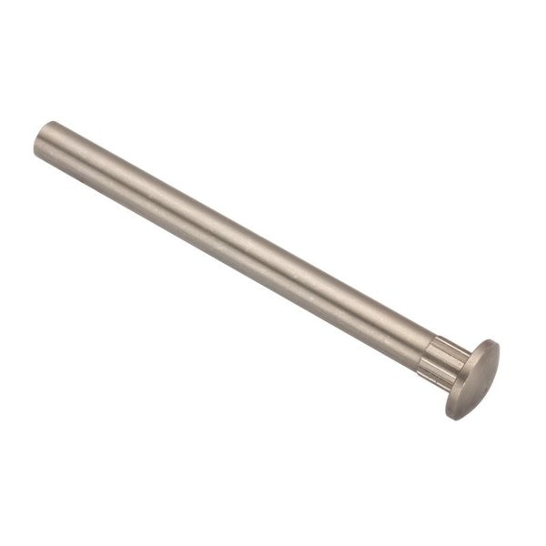 Arch Barrel, #8-32, 3 in Brl Lg, 1/4 in Brl Dia, Brass Plain