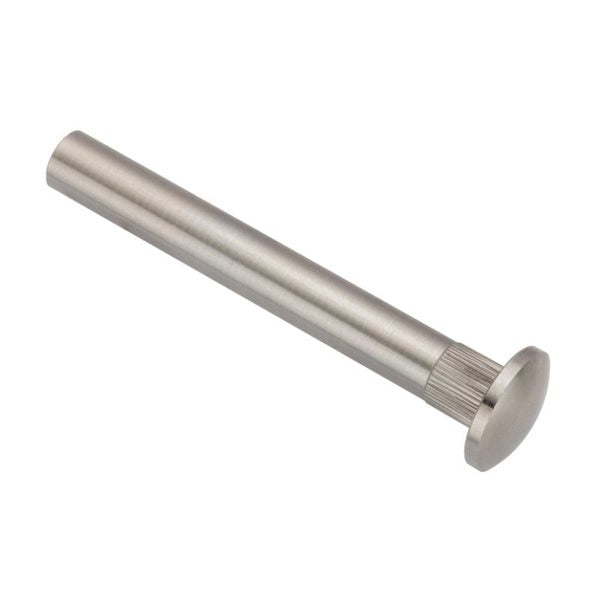 Arch Barrel, #8-32, 3 in Brl Lg, 1/4 in Brl Dia, 316 Stainless Steel Unfinished