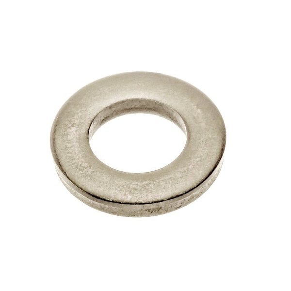 Flat Washer, Fits Bolt Size M10 , 316 Stainless Steel Plain Finish
