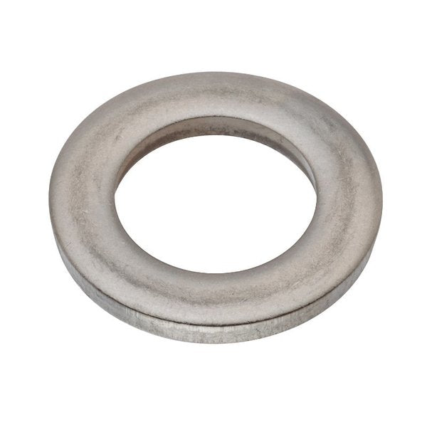 Flat Washer, Fits Bolt Size M16 , 316 Stainless Steel Plain Finish
