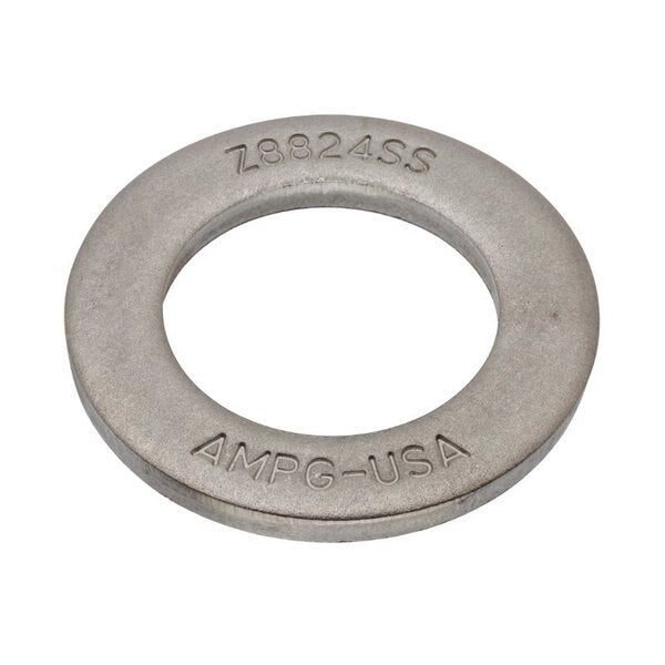 Flat Washer, Fits Bolt Size M24 , 316 Stainless Steel Plain Finish