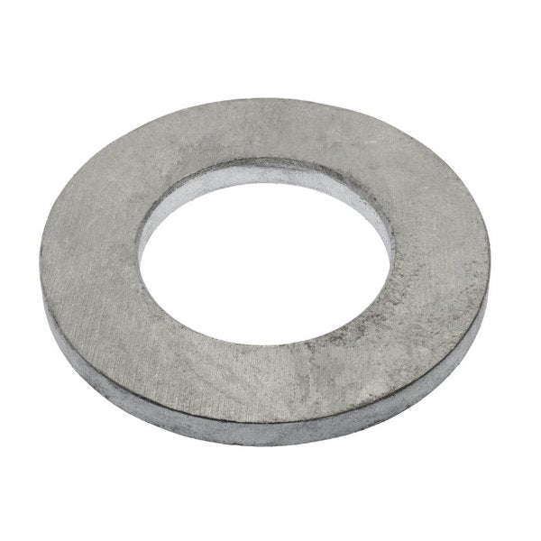 Flat Washer, Fits Bolt Size 2 , Steel Hot Dipped Galvanized Finish