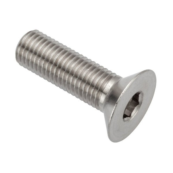 M6.3 Socket Head Cap Screw, Plain Stainless Steel, 25 mm Length