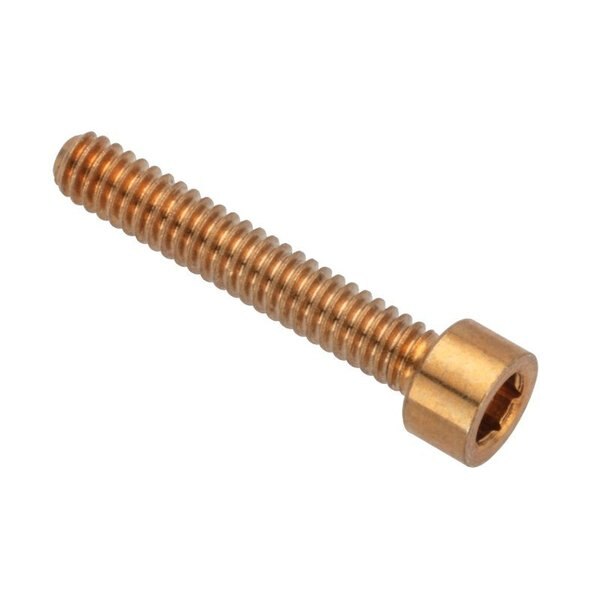 #2-56 Socket Head Cap Screw, Plain Brass, 1/2 in Length