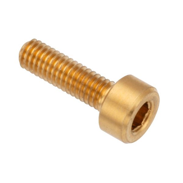 M3 Socket Head Cap Screw, Plain Brass, 10 mm Length