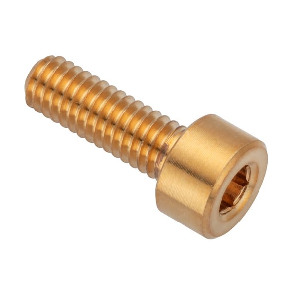 M4 Socket Head Cap Screw, Plain Brass, 12 mm Length