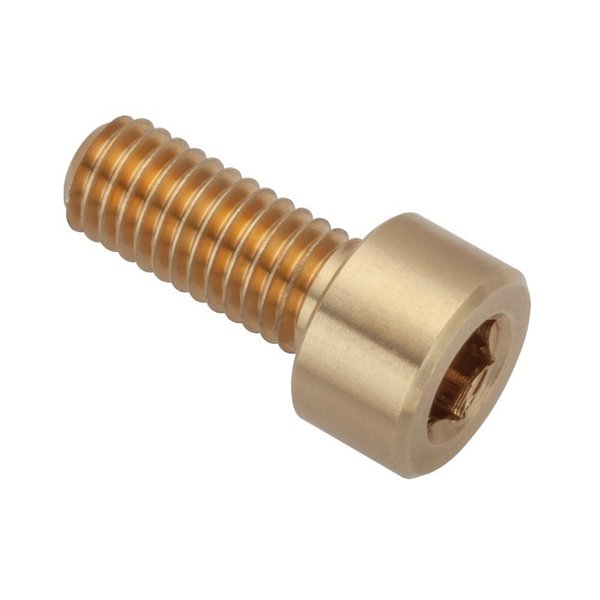 M5 Socket Head Cap Screw, Plain Brass, 12 mm Length