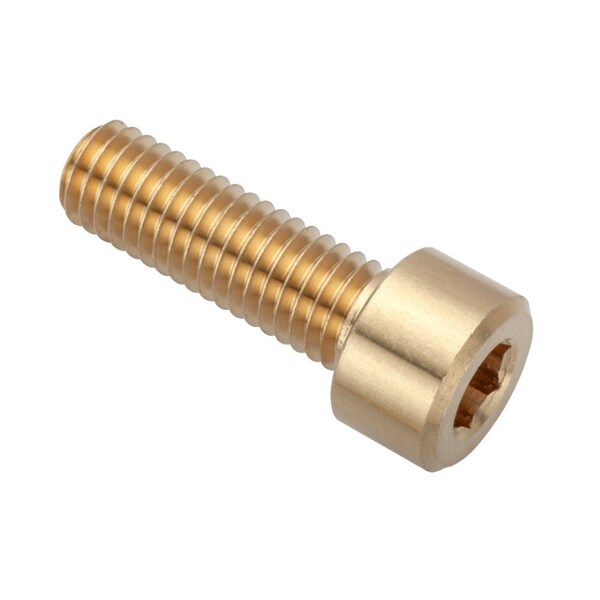 M8 Socket Head Cap Screw, Plain Brass, 25 mm Length