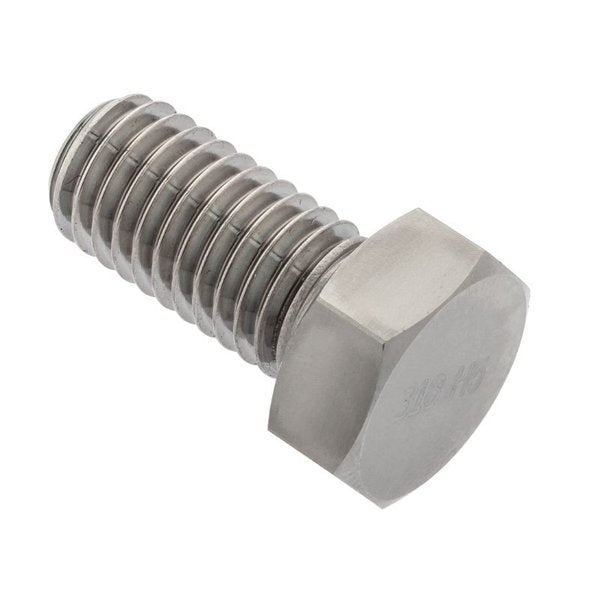 #4-40 Hex Head Cap Screw, Plain 316 Stainless Steel, 1/2 in L
